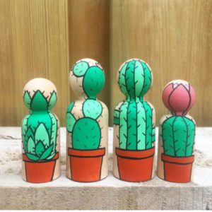 Lyselore pegdolls  Cactus set