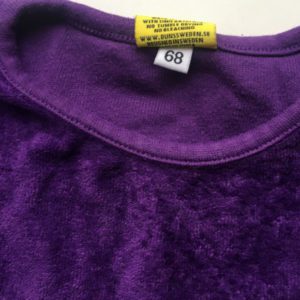 Preloved Duns Sweden paarse verlourse jurk maat 68