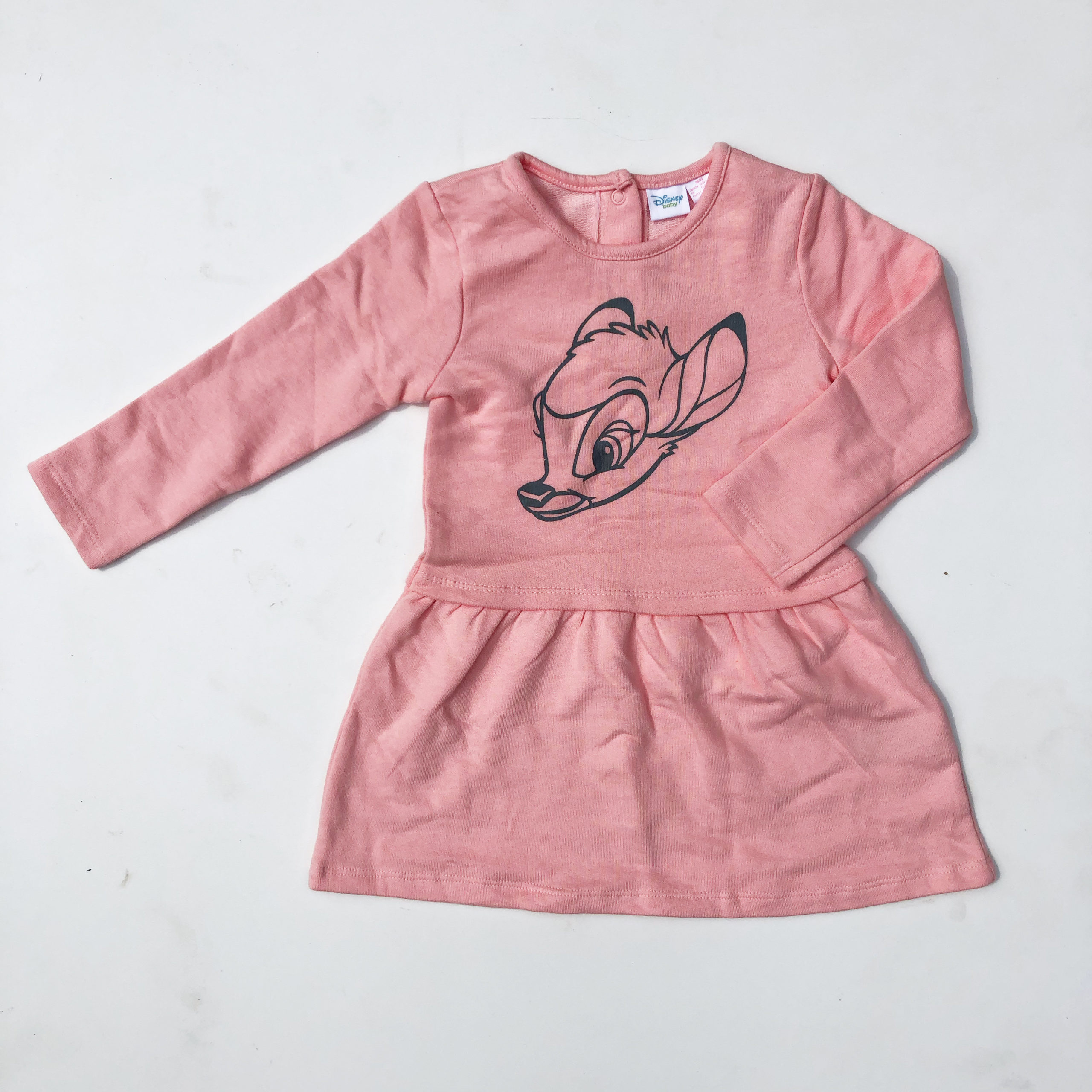 barst Labe Slang Preloved Disney baby Bambi roze jurk ♥ maat 86/92 - www.pluys.nl