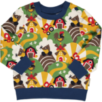 Maxomorra sweatshirt (button) Farm LAATSTE maat 50/56