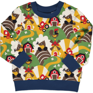 Maxomorra sweatshirt (button) Farm LAATSTE maat 50/56