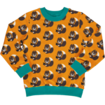 Maxomorra sweatshirt (button) Squirrel LAATSTE maat 50/56