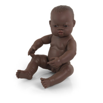 Miniland Baby pop Afrikaans jongetje 40cm