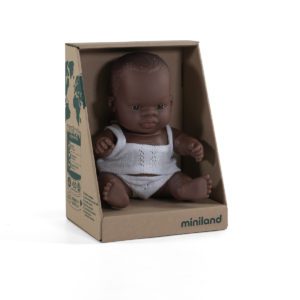 Miniland Baby pop Afrikaans jongetje 21cm