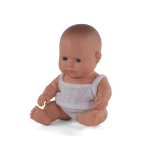 Miniland Baby pop Europees jongetje 21cm