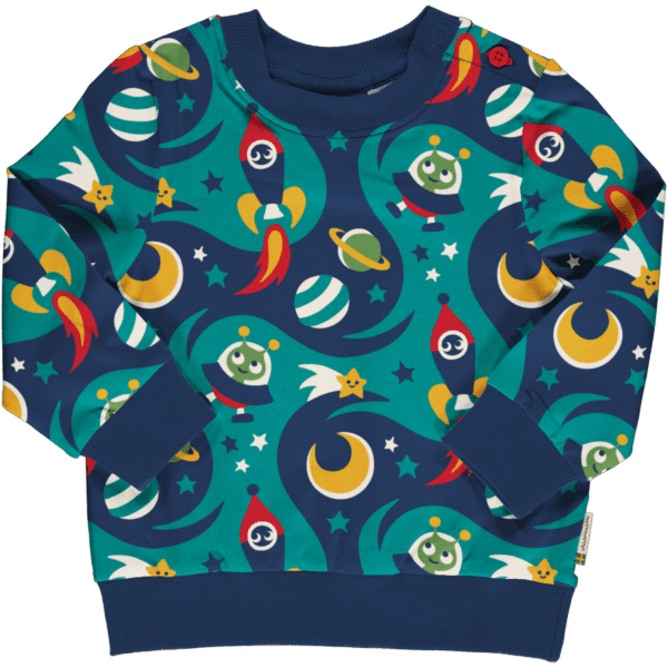 Maxomorra sweatshirt (button) Space