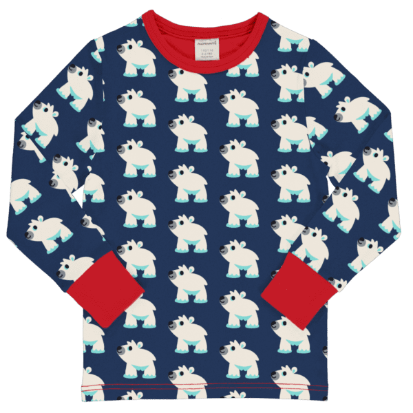 Maxomorra shirt lange mouw Polar bear