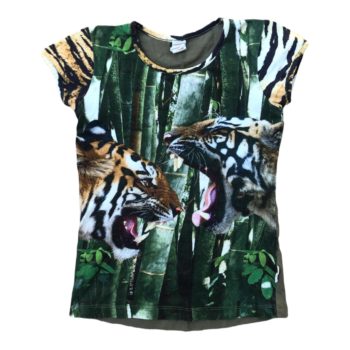 Preloved Wild t-shirt Tigers ♥ maat 110/116