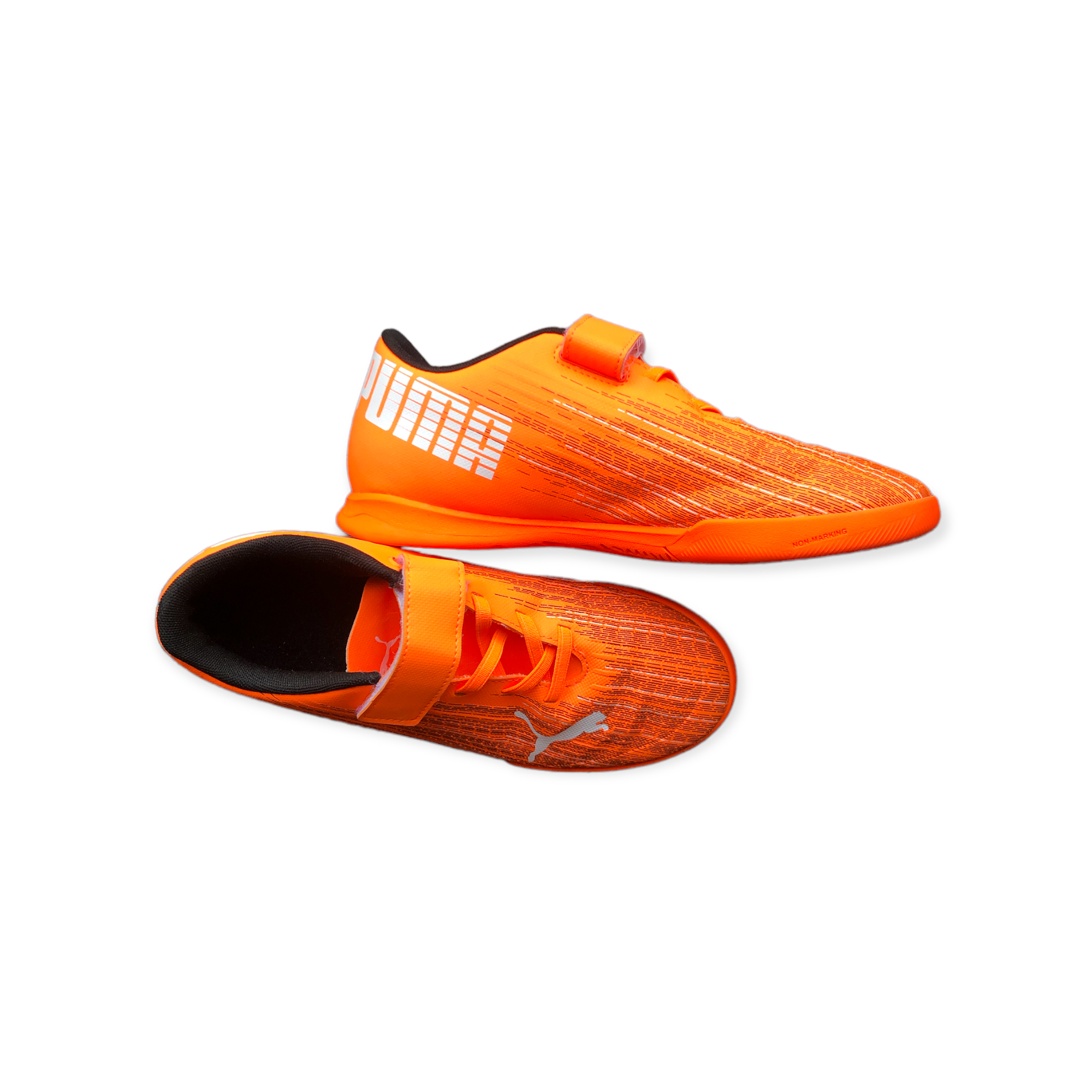 Preloved Puma oranje schoenen ♥ maat 38 (zaalvoetbal)