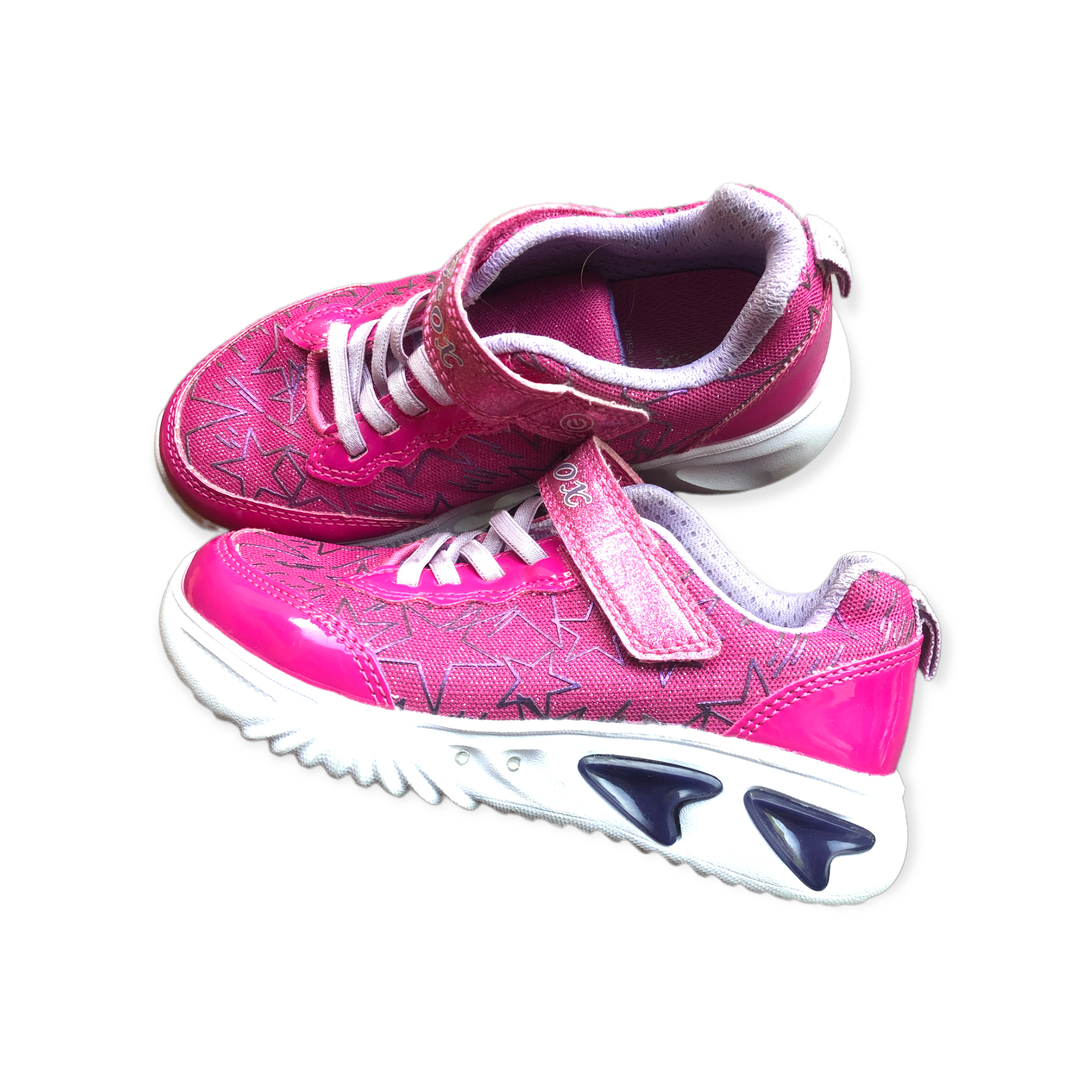 Preloved Geox roze sportschoenen met lichtjes in zool ♥ maat 29