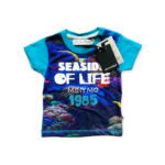Preloved Minymo t-shirt Seaside  ♥ maat 74 NIEUW