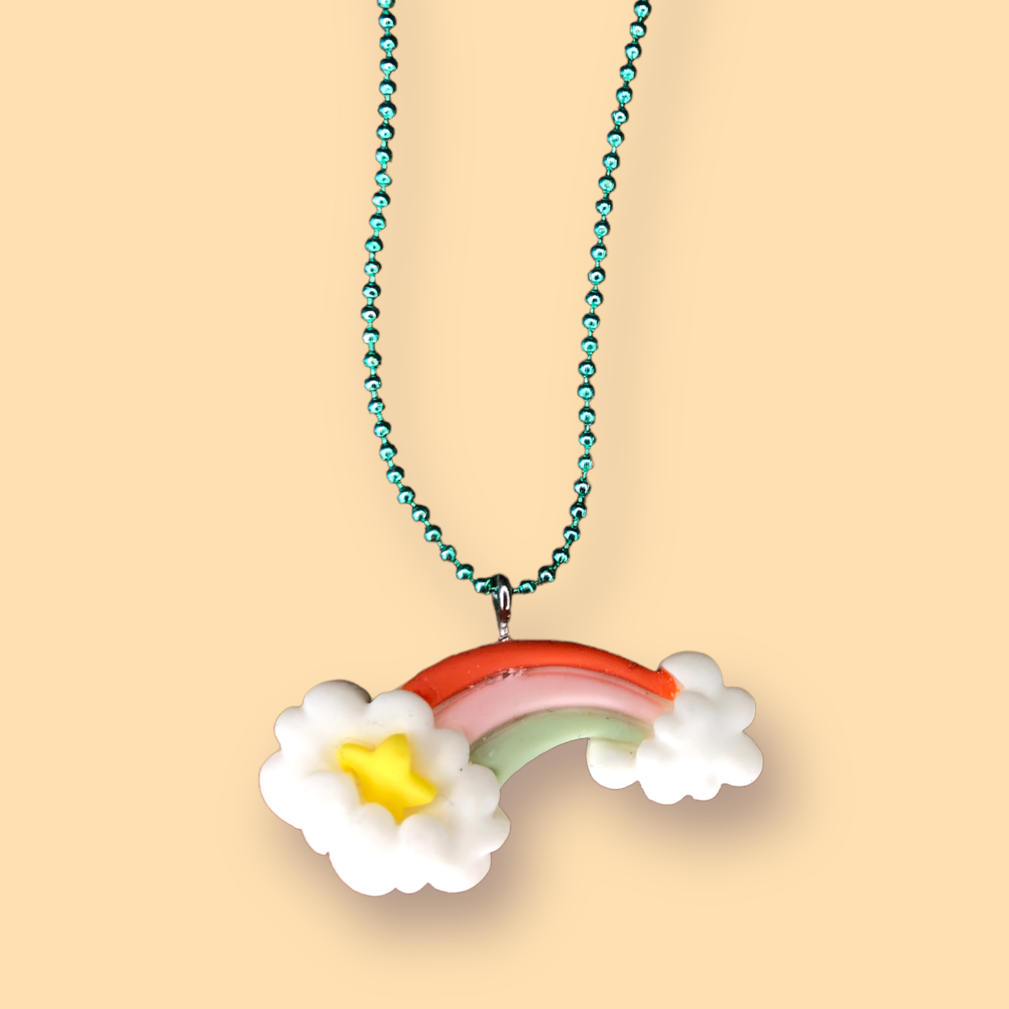 Pluys ketting Regenboog Tricolore