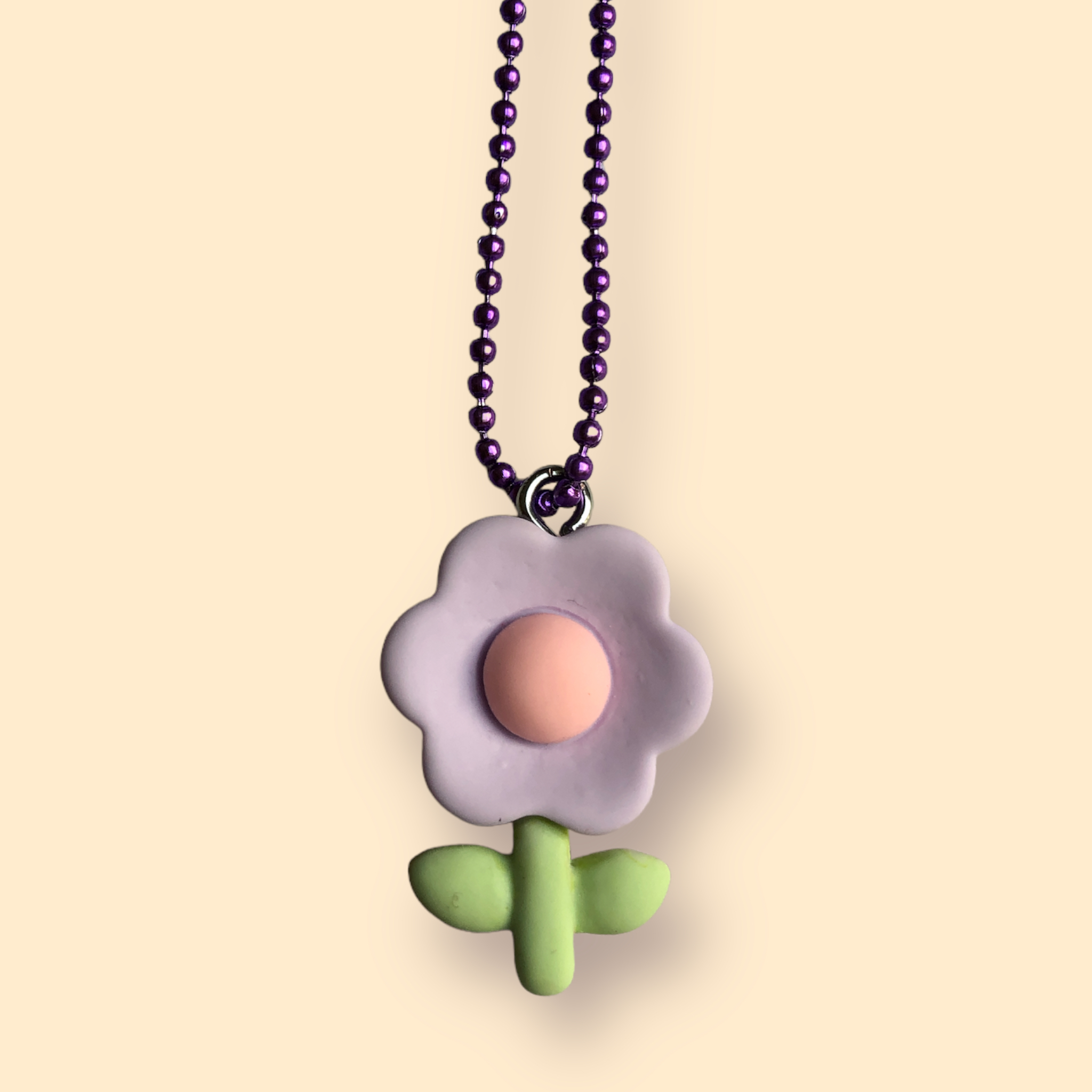 Pluys ketting Lila Fleur