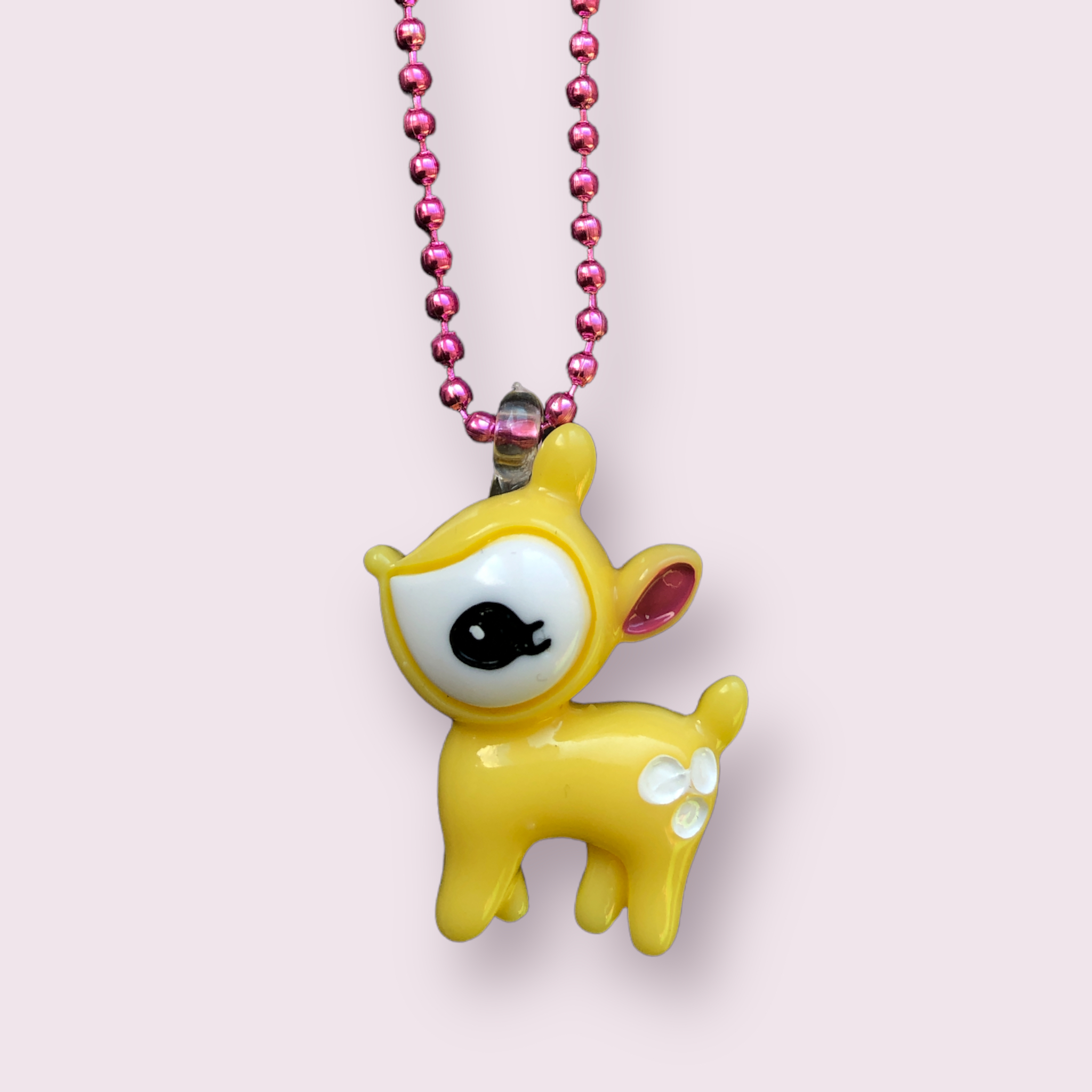 Pluys ketting Deer yellow