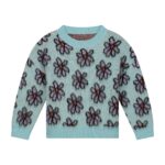 Daily Brat Fluffy flower knitted sweater