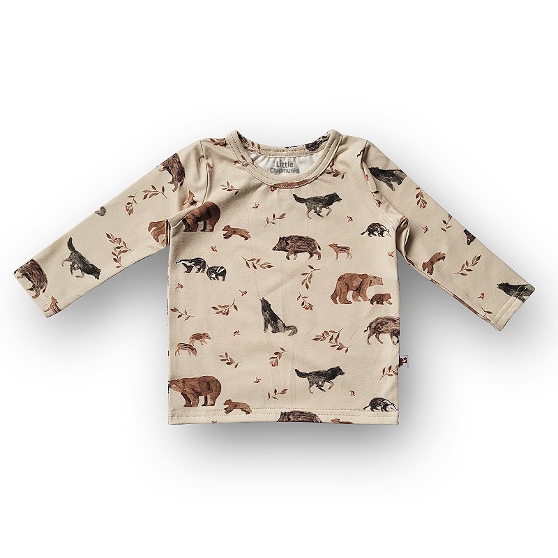 Little Chipmunks longsleeve Forest Animals