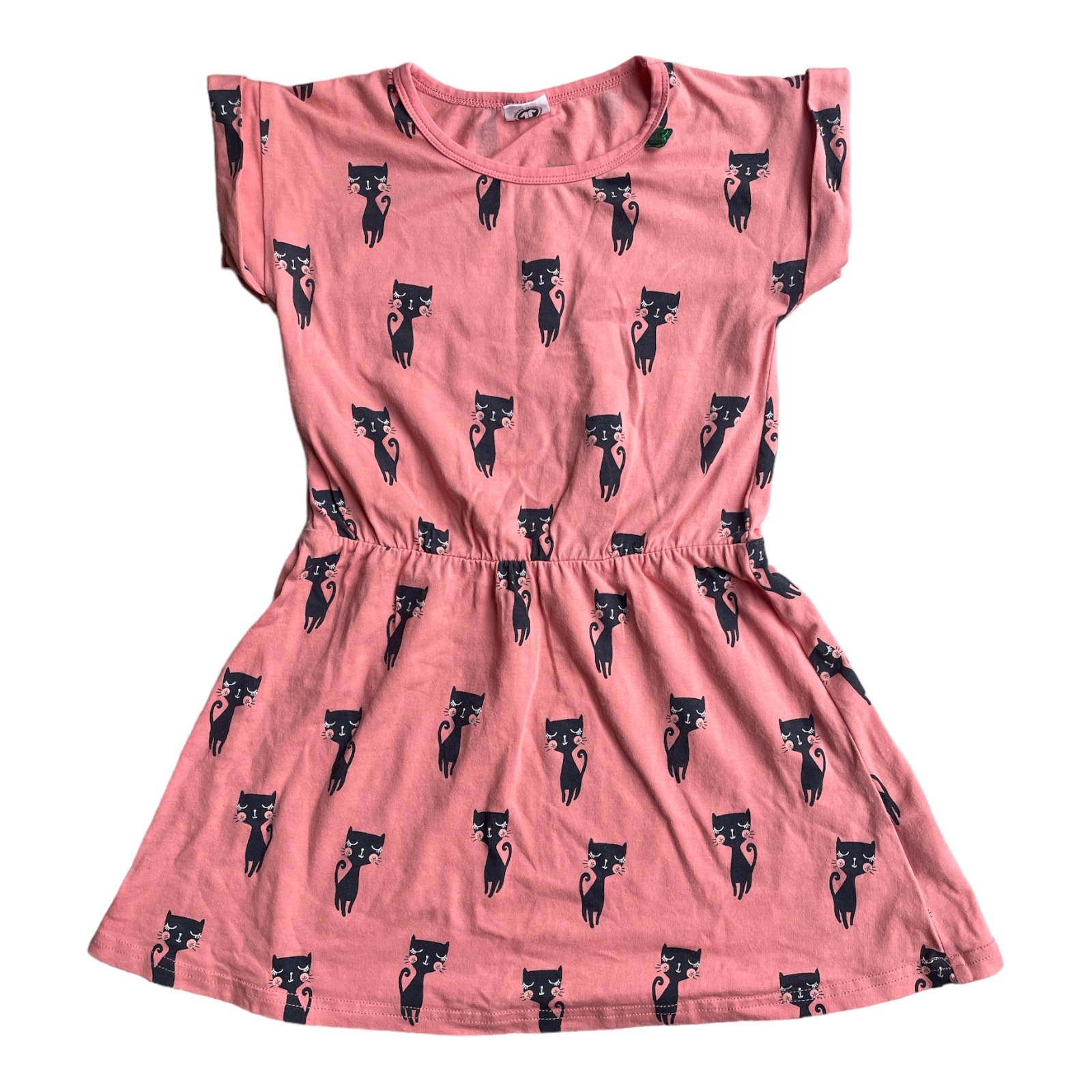 Preloved Fred's World ♥ roze jurk katjes maat 104